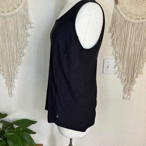 Old navy active athletic dk gray split back tank top medium - Picture 2 of 5